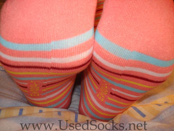 used worn socks