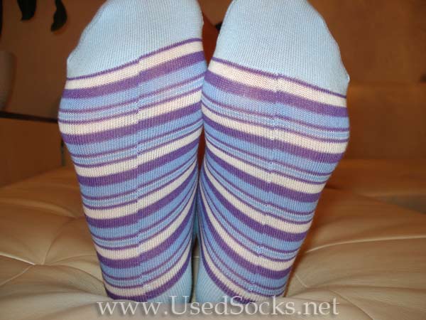 girl's used socks - sweaty soles